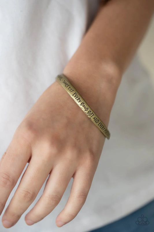 Perfect Present - Brass - Paparazzi